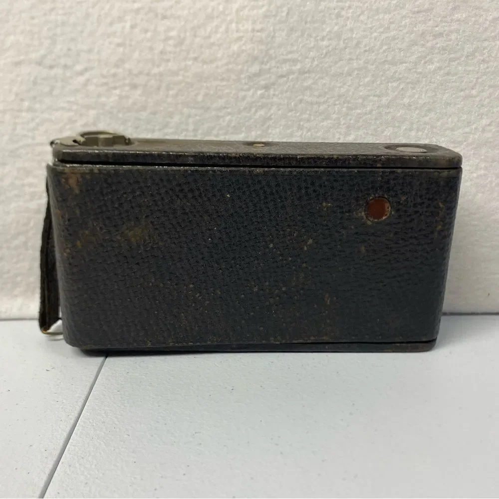 Antique Kodak No. 3 TBI Folding Brownie Maroon Bellows Camera UNTESTED